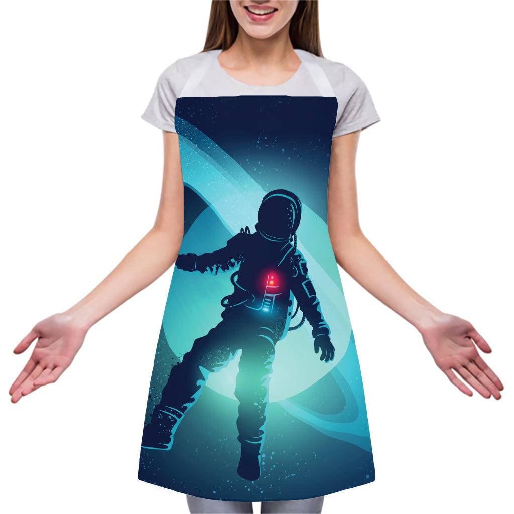 Astronaut Floating Through Space Print Adjustable Apron