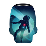 Astronaut Floating Through Space Print Baby Seat Cover
