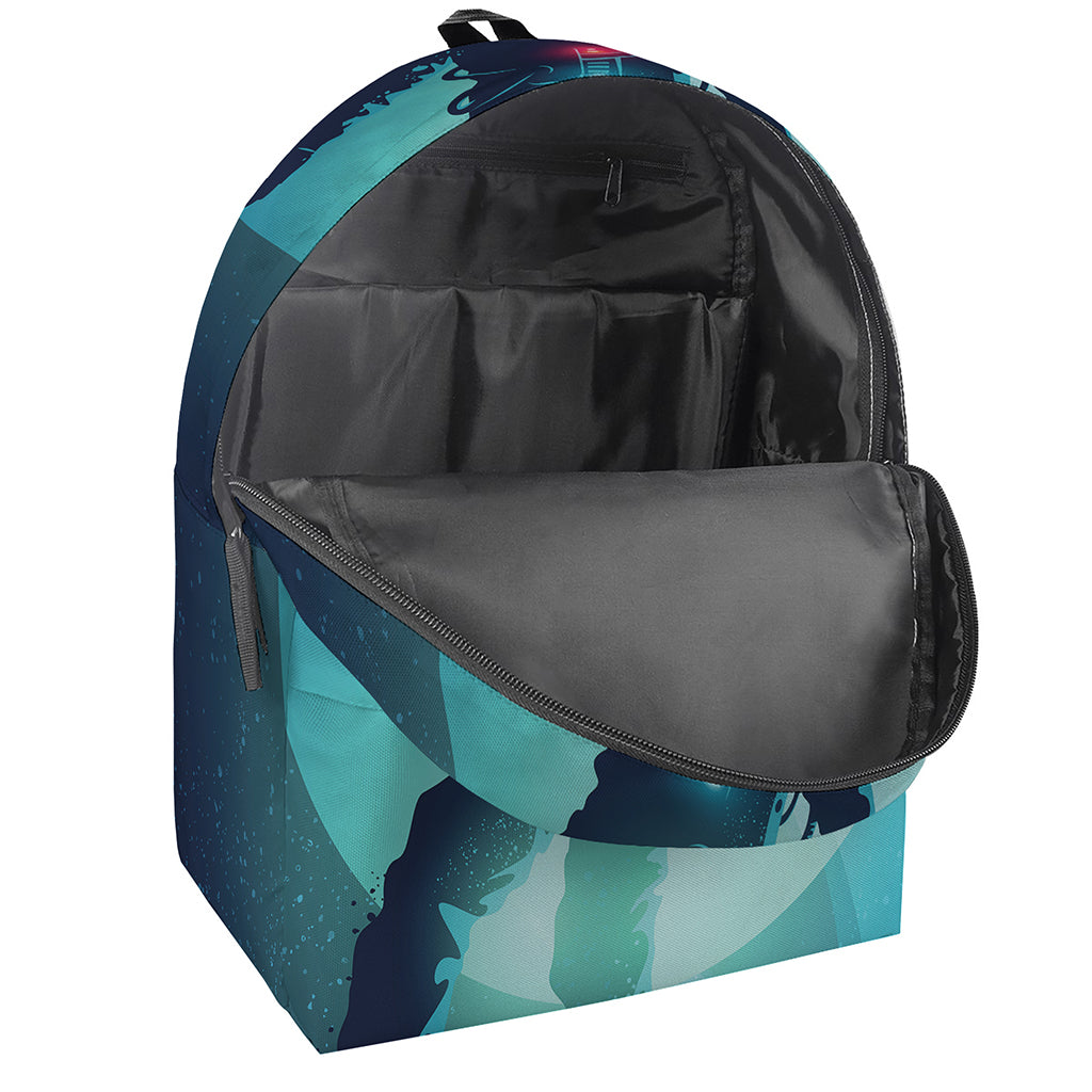 Astronaut Floating Through Space Print Backpack