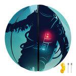 Astronaut Floating Through Space Print Basketball