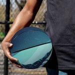 Astronaut Floating Through Space Print Basketball