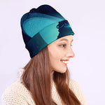 Astronaut Floating Through Space Print Beanie