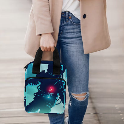 Astronaut Floating Through Space Print Bible Tote Bag