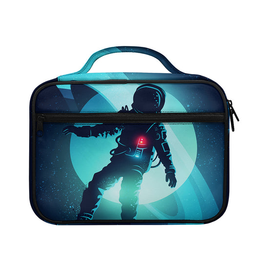 Astronaut Floating Through Space Print Briefcase Bible Bag