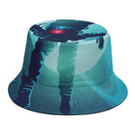 Astronaut Floating Through Space Print Bucket Hat