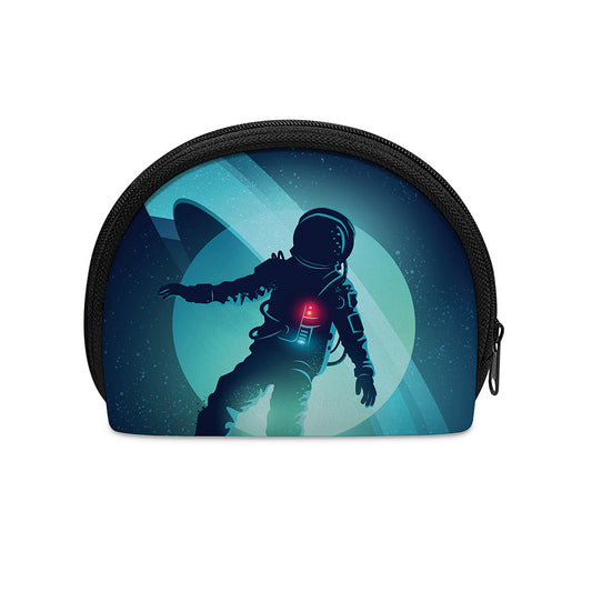 Astronaut Floating Through Space Print Coin Purse
