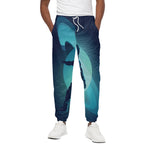 Astronaut Floating Through Space Print Cotton Pants