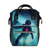 Astronaut Floating Through Space Print Diaper Bag