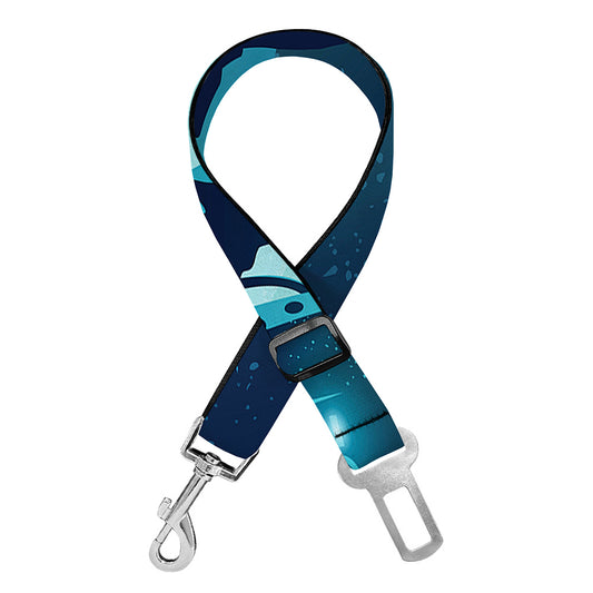 Astronaut Floating Through Space Print Dog Seat Belt