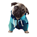 Astronaut Floating Through Space Print Dog Zip Up Hoodie