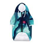 Astronaut Floating Through Space Print Dog Zip Up Hoodie