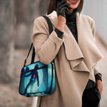 Astronaut Floating Through Space Print Double Strap Bible Bag