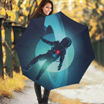 Astronaut Floating Through Space Print Foldable Umbrella