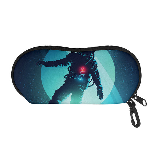Astronaut Floating Through Space Print Glasses Case