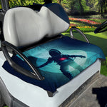 Astronaut Floating Through Space Print Golf Cart Seat Cover