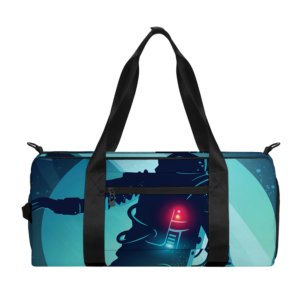 Astronaut Floating Through Space Print Gym Bag