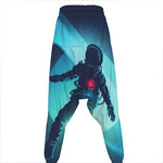 Astronaut Floating Through Space Print Hammer Pants