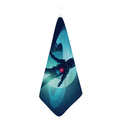 Astronaut Floating Through Space Print Hand Towel