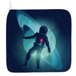 Astronaut Floating Through Space Print Hand Towel