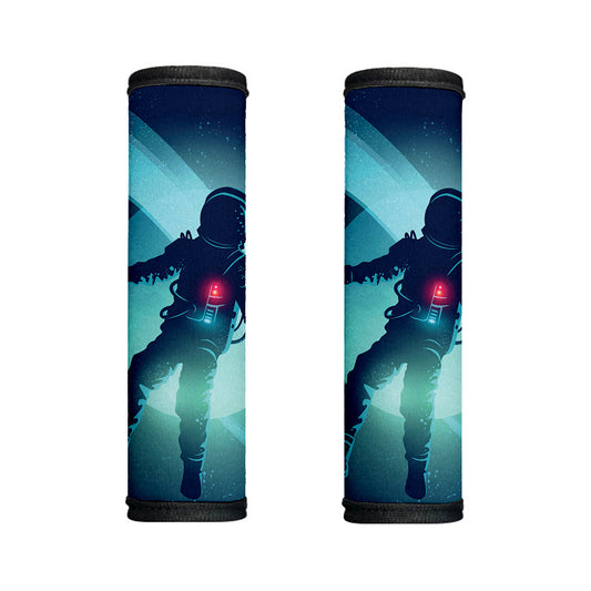 Astronaut Floating Through Space Print Handle Covers