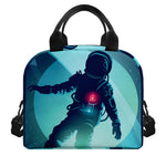 Astronaut Floating Through Space Print Insulated Lunch Bag