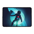 Astronaut Floating Through Space Print Kitchen Mat