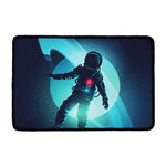 Astronaut Floating Through Space Print Kitchen Mat