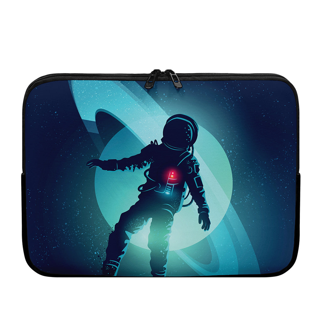 Astronaut Floating Through Space Print Laptop Sleeve