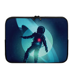 Astronaut Floating Through Space Print Laptop Sleeve
