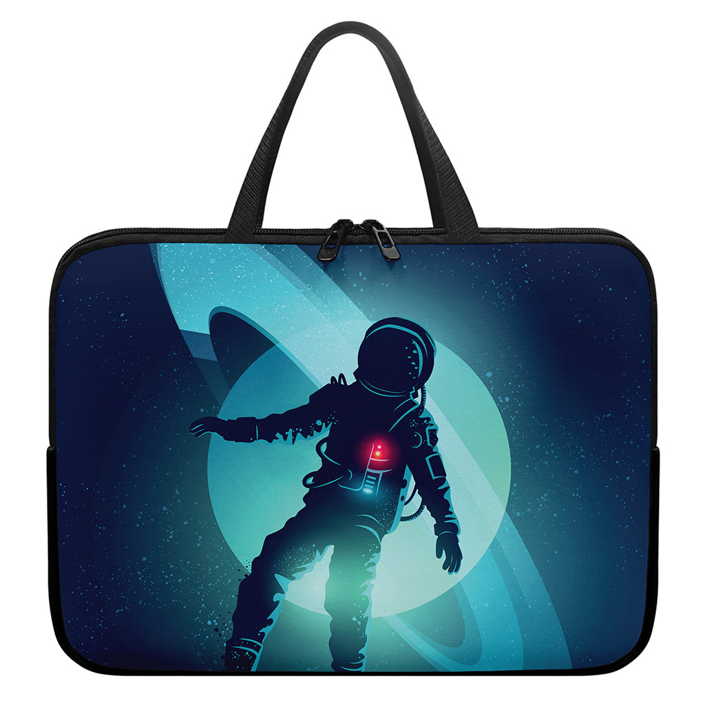 Astronaut Floating Through Space Print Laptop Sleeve With Handle