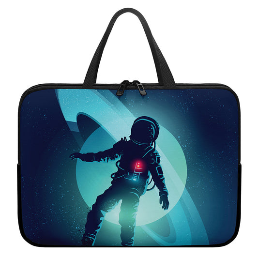 Astronaut Floating Through Space Print Laptop Sleeve With Handle