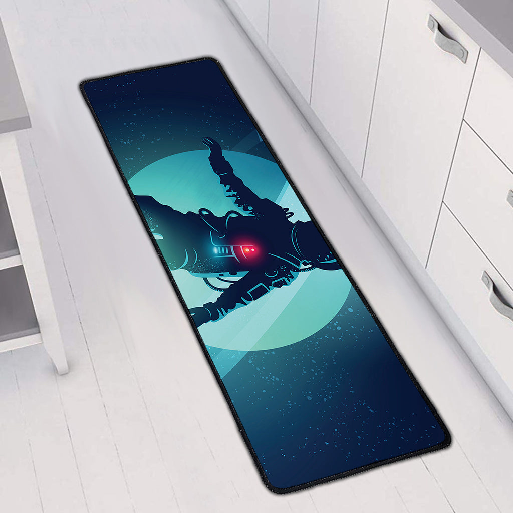 Astronaut Floating Through Space Print Long Kitchen Mat