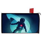 Astronaut Floating Through Space Print Mailbox Cover