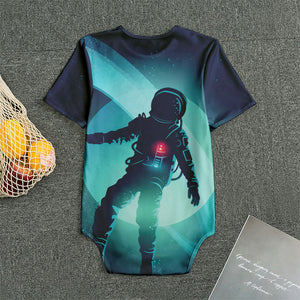 Astronaut Floating Through Space Print Men's Bodysuit