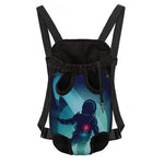 Astronaut Floating Through Space Print Pet Carrier Backpack