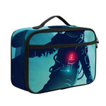 Astronaut Floating Through Space Print Portable Lunch Bag