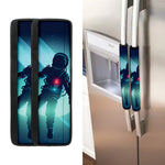 Astronaut Floating Through Space Print Refrigerator Handle Covers