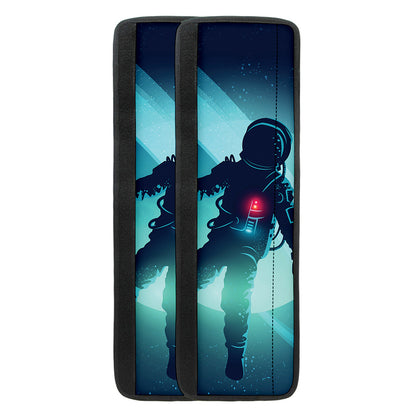 Astronaut Floating Through Space Print Refrigerator Handle Covers