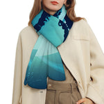 Astronaut Floating Through Space Print Scarf