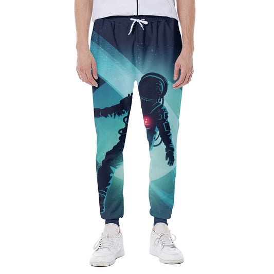 Astronaut Floating Through Space Print Scuba Joggers