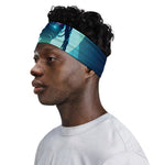 Astronaut Floating Through Space Print Sports Headband