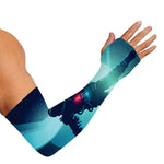 Astronaut Floating Through Space Print Sun Protection Arm Sleeves