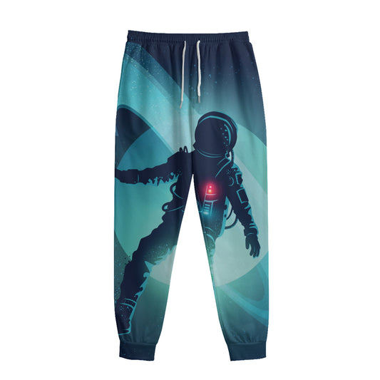 Astronaut Floating Through Space Print Sweatpants