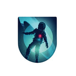 Astronaut Floating Through Space Print Toilet Lid Cover