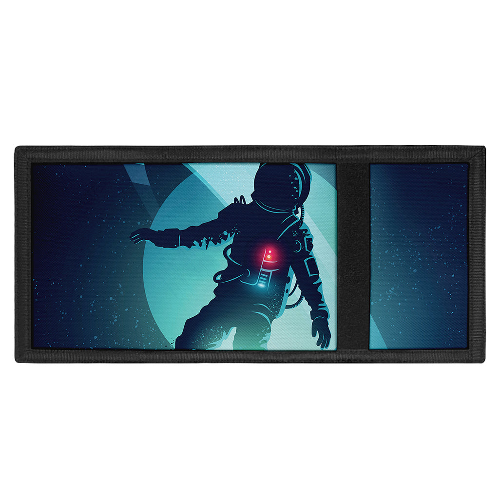 Astronaut Floating Through Space Print Trifold Wallet