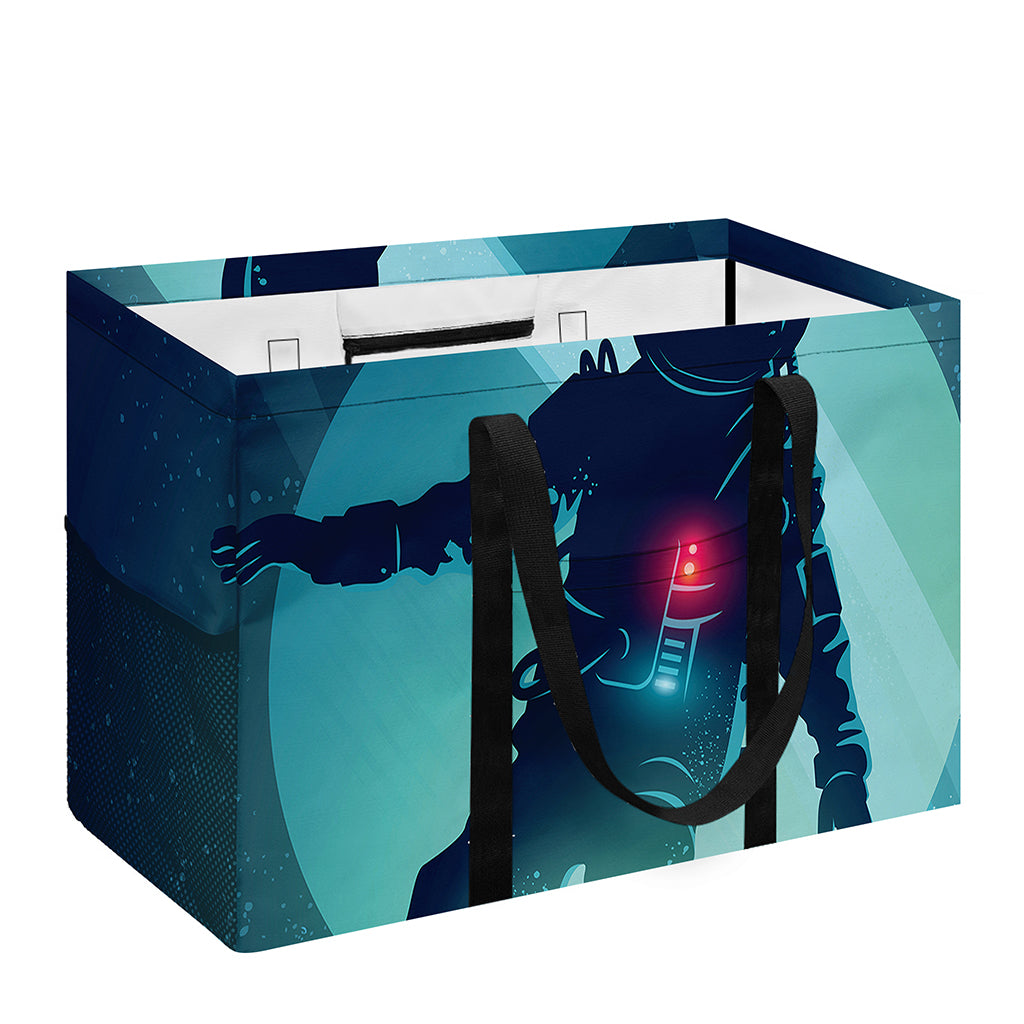 Astronaut Floating Through Space Print Utility Tote Bag