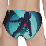 Astronaut Floating Through Space Print Women's Panties