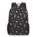 Astronaut In Space Pattern Print 17 Inch Backpack