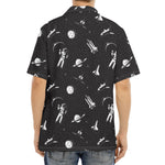 Astronaut In Space Pattern Print Aloha Shirt