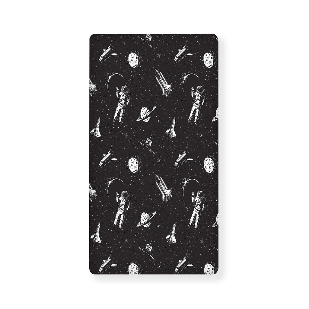 Astronaut In Space Pattern Print Baby Crib Sheet